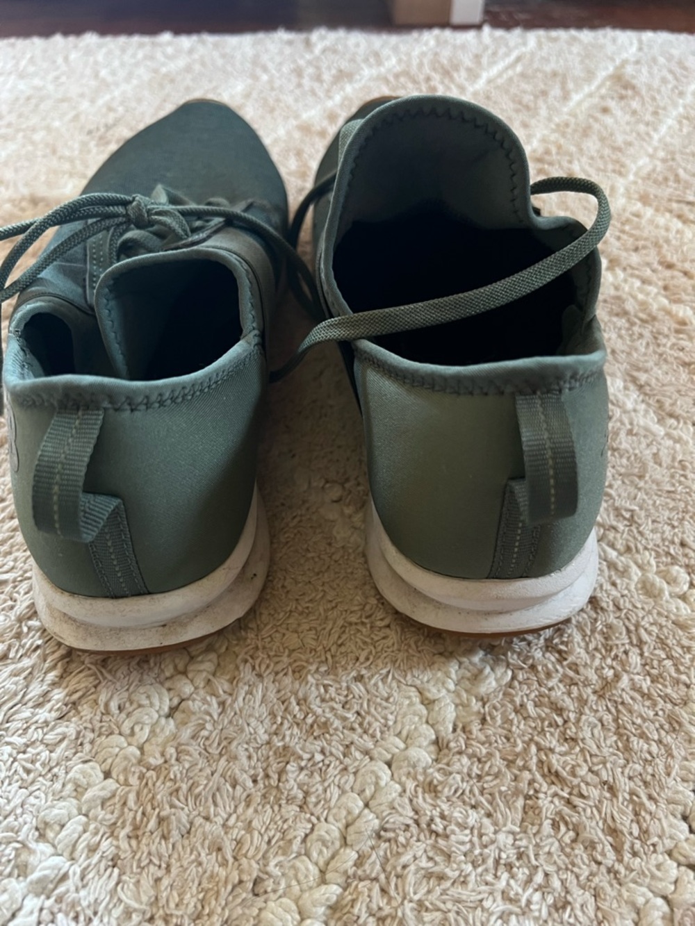 New Balance Men’s Slip-On Athletic Shoe - Dark Green with White Midsole - Picture 3 of 4